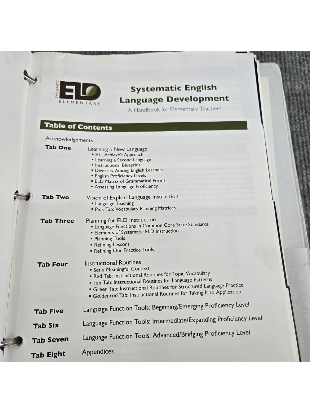 Systematic English Language Development Binder - Picture 3 of 3